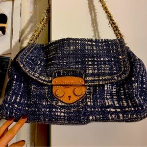 Authentic Prada tweed bag